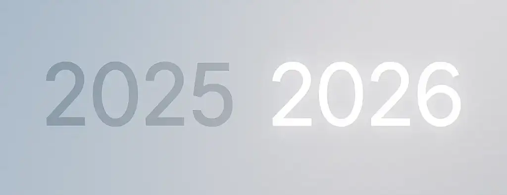 2025 being slashed up, and 2026 being more happy